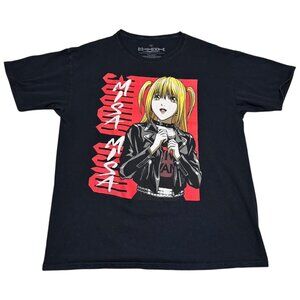 Deathnote Misa Misa Anime Logo Black Shirt Adult‎ Large